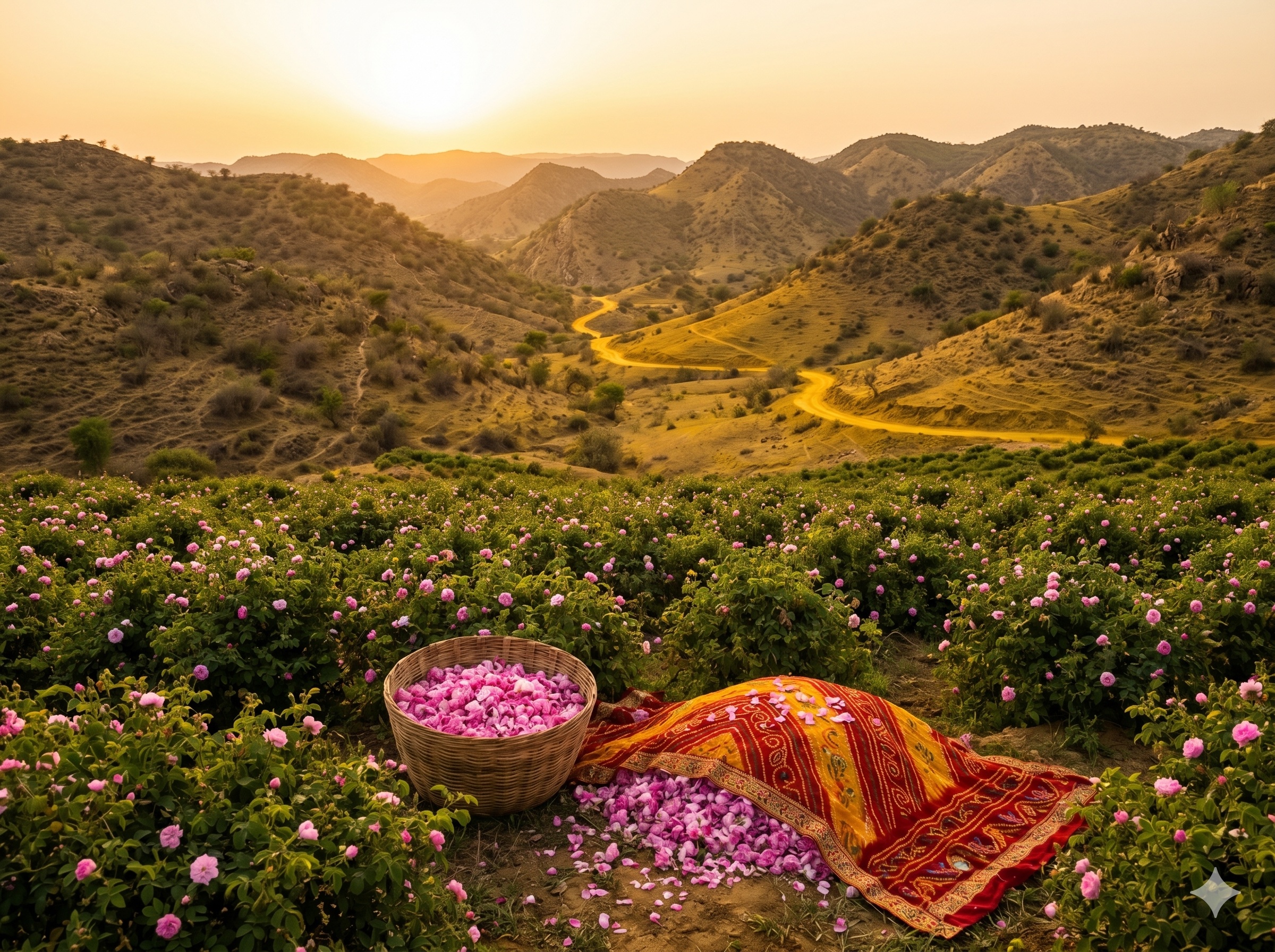 Rose fields of Haldighati